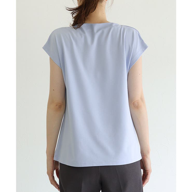 接触冷感ドレープフレンチスリーブTシャツ Tシャツ 接触冷感 | Pierrot | 詳細画像10 