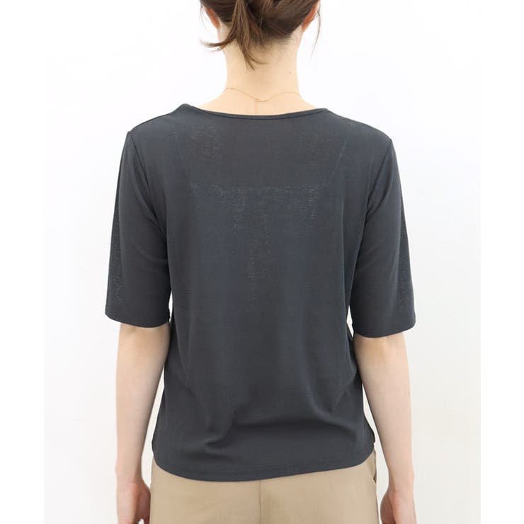 五分袖シアーカットソー tシャツ レディース | Pierrot | 詳細画像10 