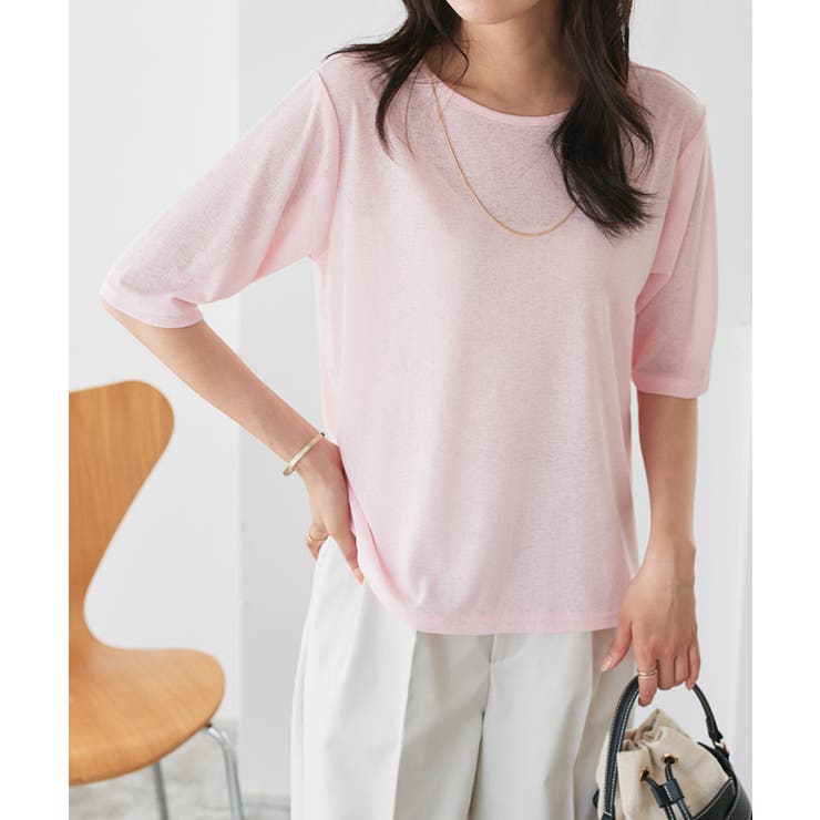 五分袖シアーカットソー tシャツ レディース | Pierrot | 詳細画像18 