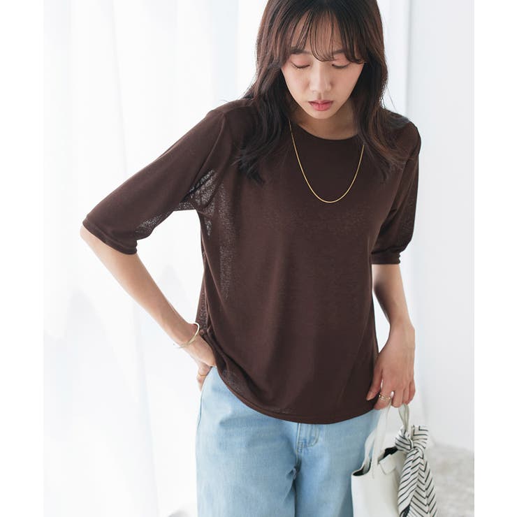 五分袖シアーカットソー tシャツ レディース | Pierrot | 詳細画像22 