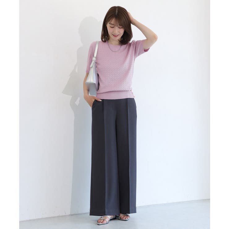 ボタンデザインケーブルニット ニット ケーブル柄 | Pierrot | 詳細画像24 