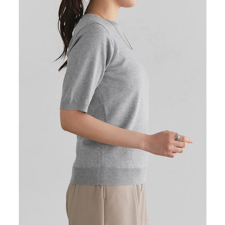 【UV ウォッシャブル】半袖ニット ニット | Pierrot | 詳細画像10 