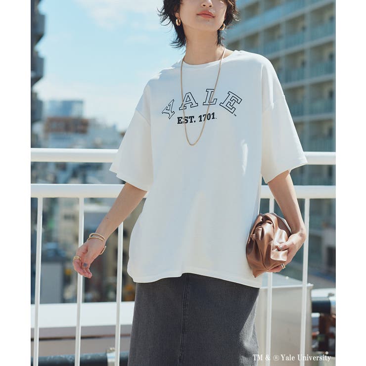 [RASW]別注YALEロゴオーバーTシャツ