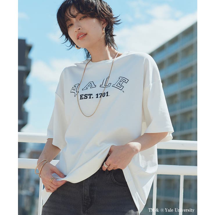 [RASW]別注YALEロゴオーバーTシャツ