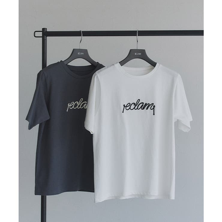 コード刺繍ロゴTシャツ