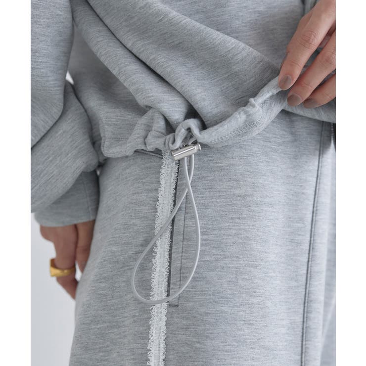 [ECLAM] フリンジラインポンチZIPプルオーバー プルオーバー | Pierrot | 詳細画像4 