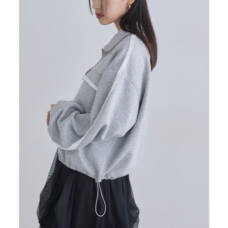 [ECLAM] フリンジラインポンチZIPプルオーバー プルオーバー | Pierrot | 詳細画像14 