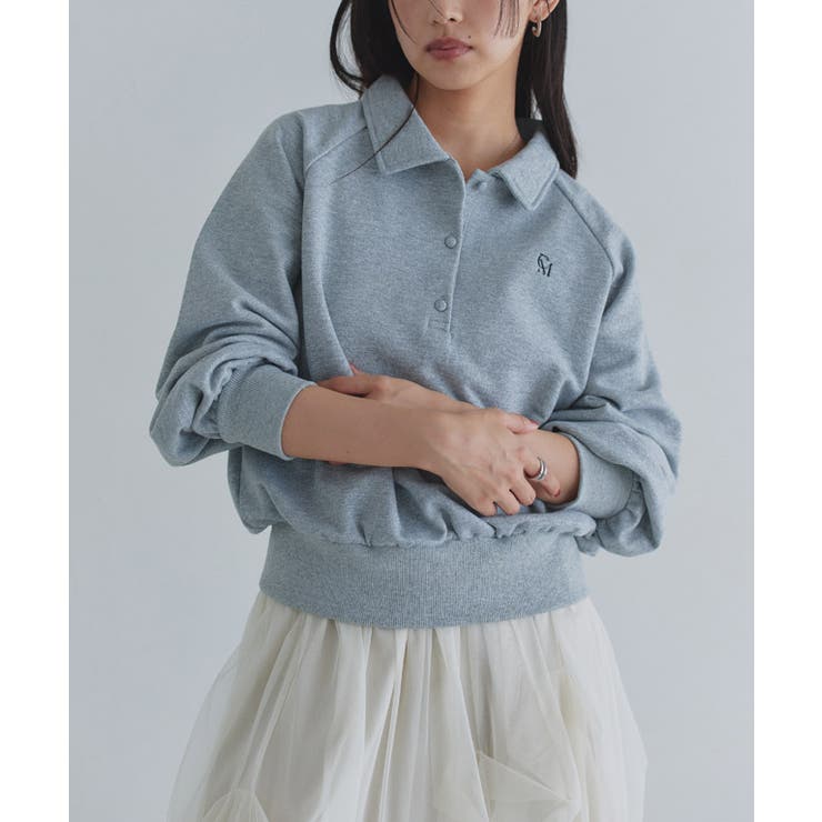 [ECLAM] ラメ入り刺繍ポロスウェット スウェット | Pierrot | 詳細画像22 