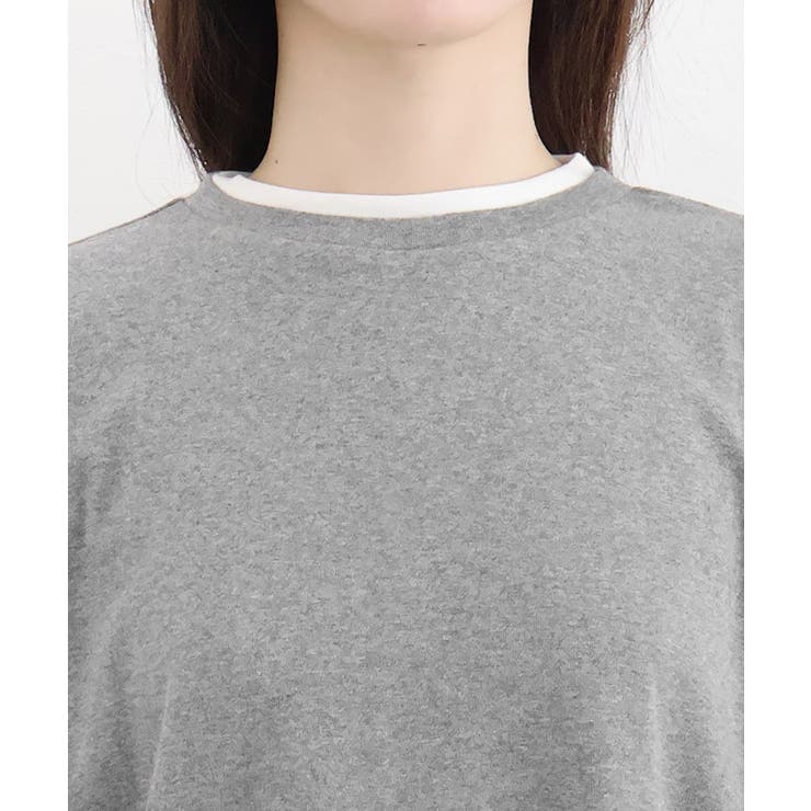 裏微起毛レイヤード風カットソー カットソー 裏微起毛 | Pierrot | 詳細画像4 