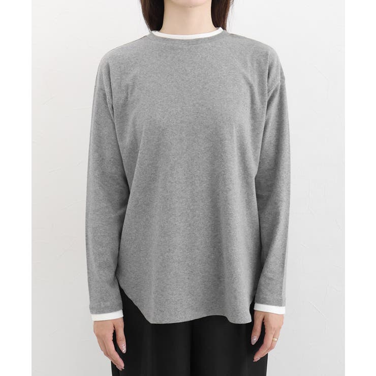 裏微起毛レイヤード風カットソー カットソー 裏微起毛 | Pierrot | 詳細画像6 