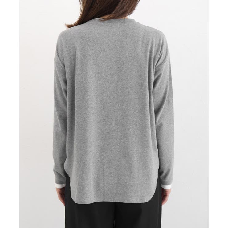 裏微起毛レイヤード風カットソー カットソー 裏微起毛 | Pierrot | 詳細画像8 