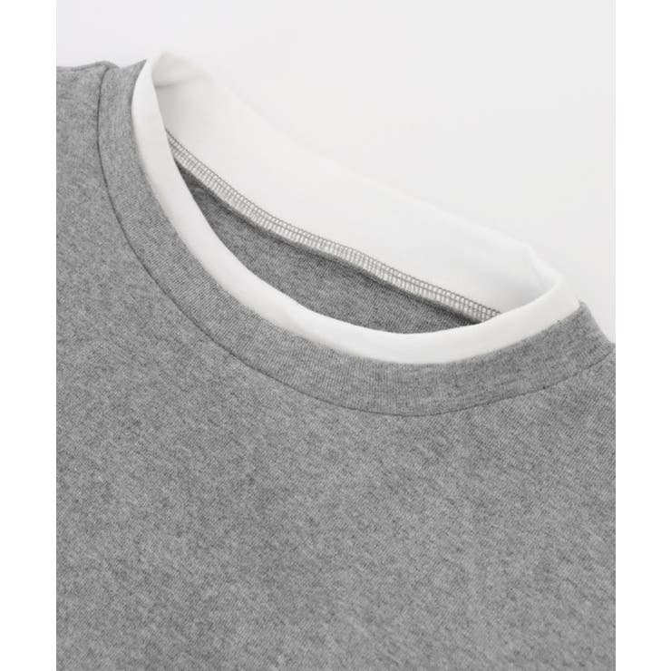 裏微起毛レイヤード風カットソー カットソー 裏微起毛 | Pierrot | 詳細画像9 