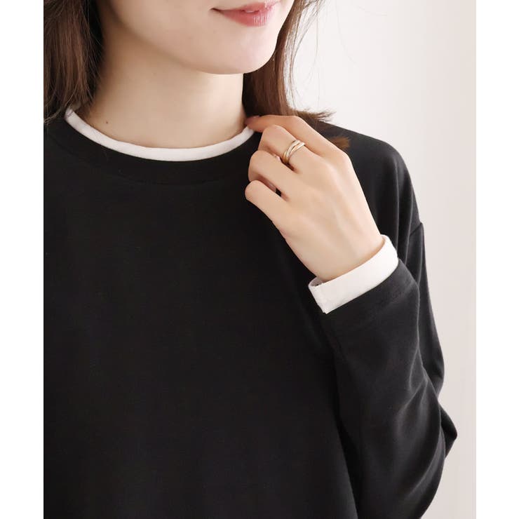 裏微起毛レイヤード風カットソー カットソー 裏微起毛 | Pierrot | 詳細画像27 