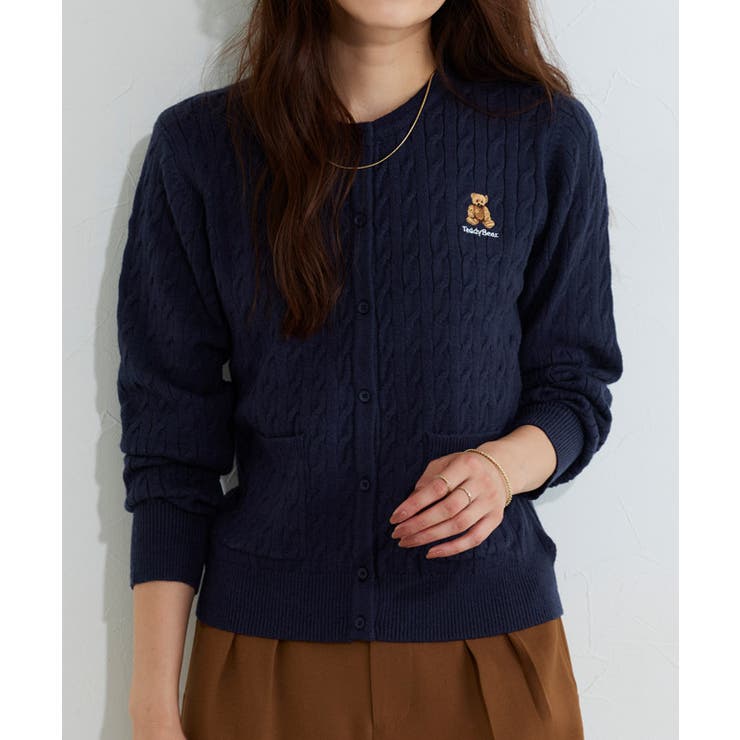 ケーブルポケットニットカーディガン カーディガン ニット | Pierrot | 詳細画像17 