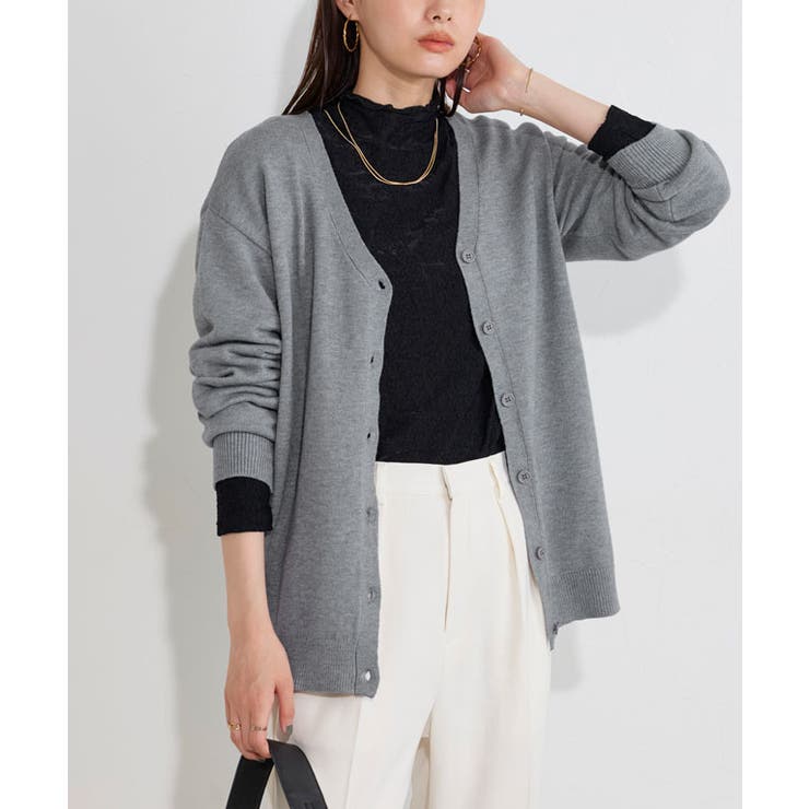 プレミアムカシミヤタッチオーバーサイズカーディガン カーディガン オーバーサイズ | Pierrot | 詳細画像24 