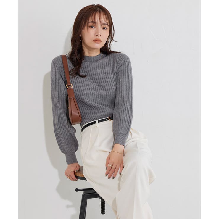 もっちりパフスリーブリブニット ニット パフスリーブ | Pierrot | 詳細画像27 