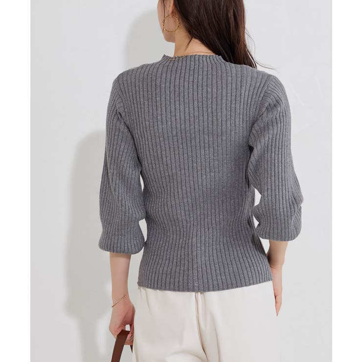 もっちりパフスリーブリブニット ニット パフスリーブ | Pierrot | 詳細画像28 