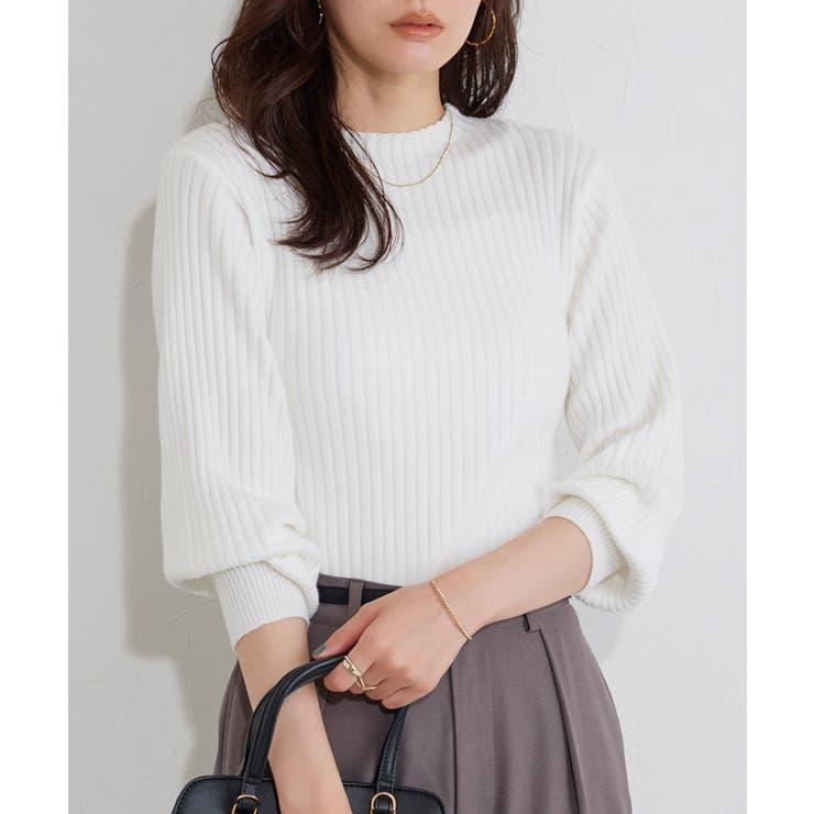 もっちりパフスリーブリブニット ニット パフスリーブ | Pierrot | 詳細画像20 