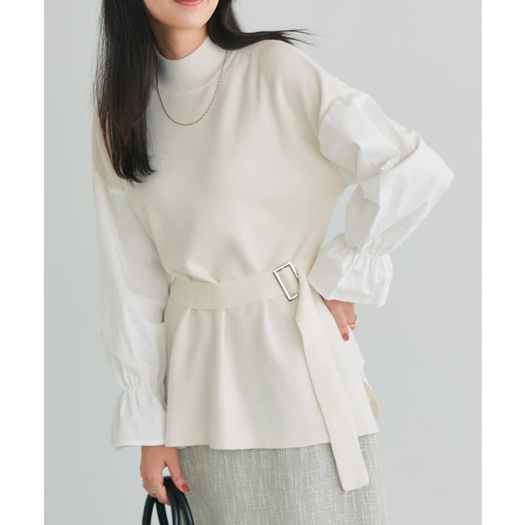 ベルト付きドッキングニット ニット ベルト付き | Pierrot | 詳細画像27 