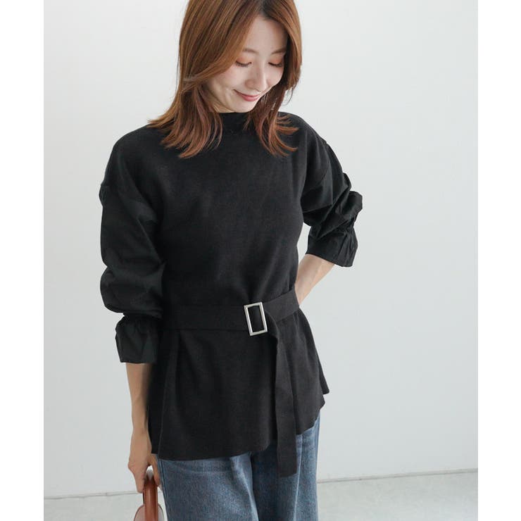 ベルト付きドッキングニット ニット ベルト付き | Pierrot | 詳細画像31 