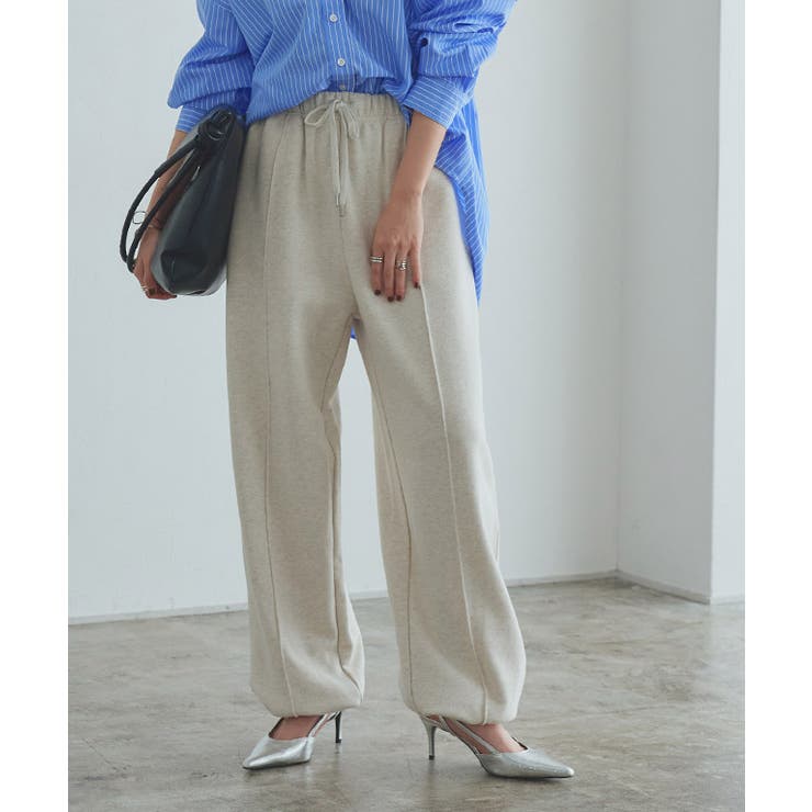 杢オートミール | [RASW]2wayピンタックプレーティングスウェットパンツ パンツ スウェット… | Pierrot