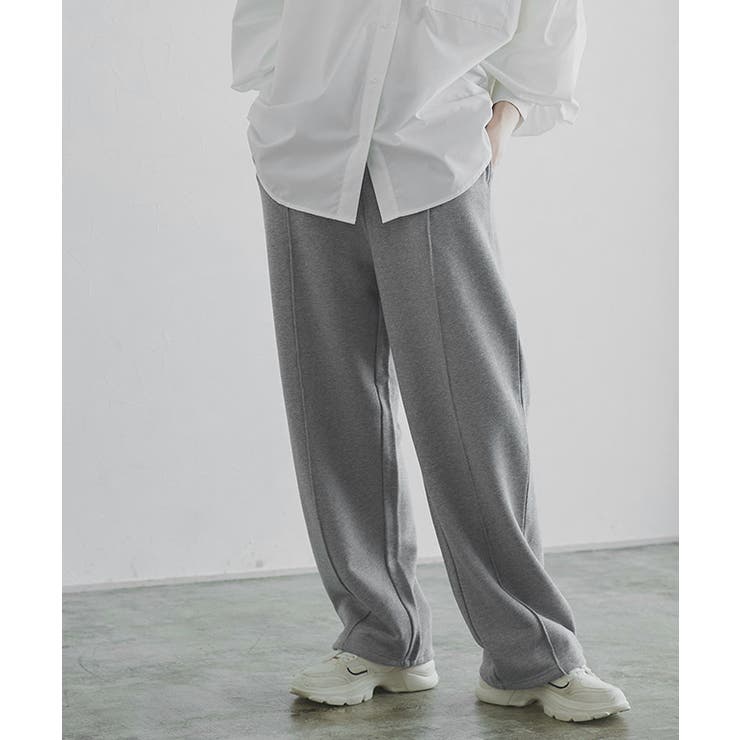 杢グレー | [RASW]2wayピンタックプレーティングスウェットパンツ パンツ スウェット… | Pierrot