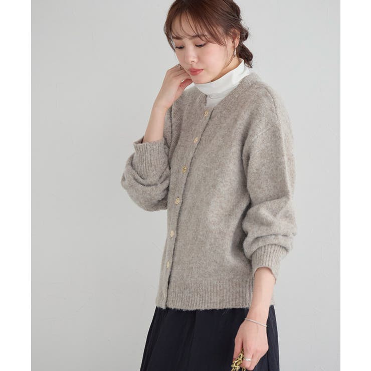 ウールミックスゴールドボタンニットカーディガン カーディガン ゴールドボタン | Pierrot | 詳細画像25 