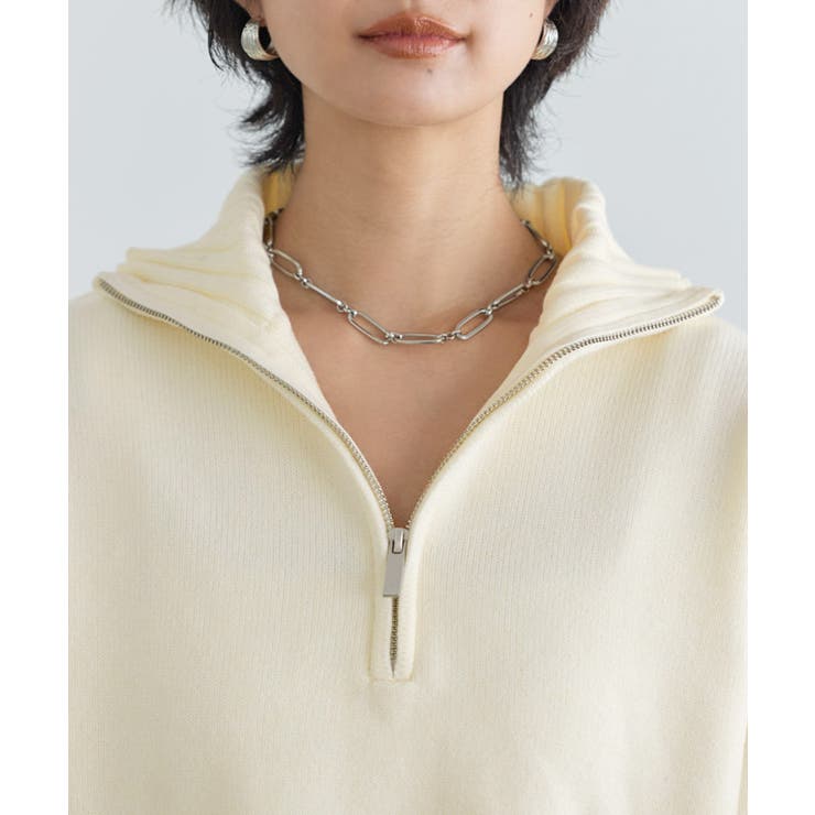 [RASW]ジップボックスニット ニット ジップ | Pierrot | 詳細画像4 