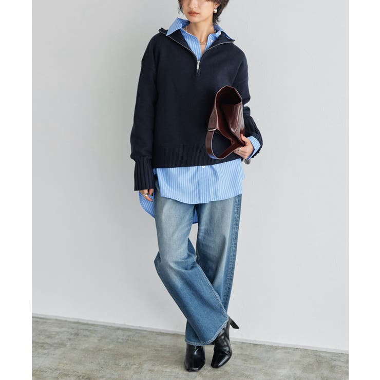 [RASW]ジップボックスニット ニット ジップ | Pierrot | 詳細画像30 