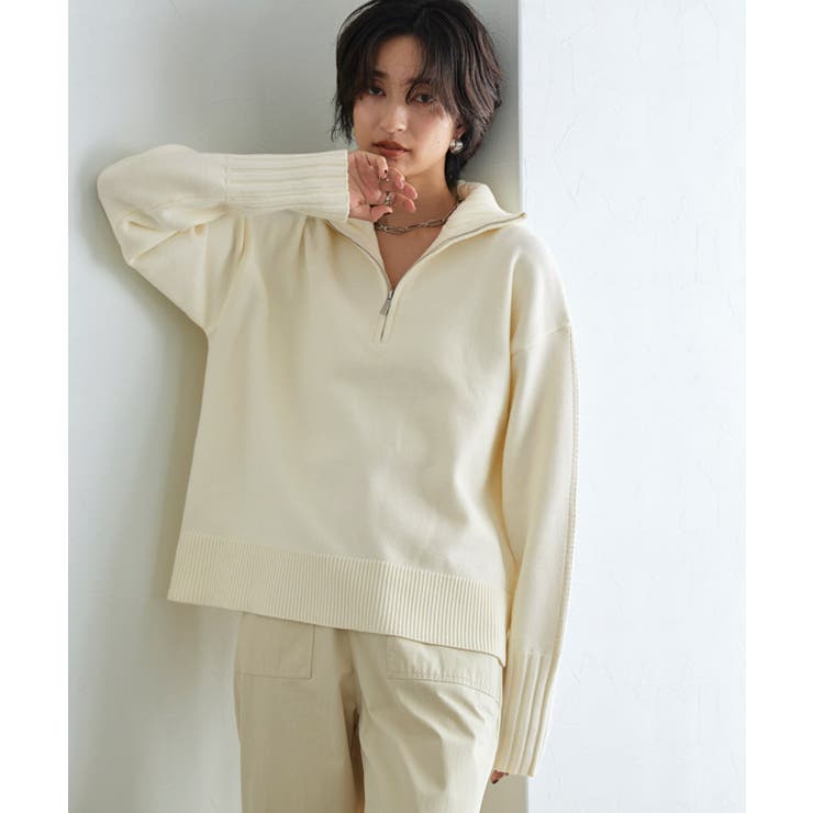 [RASW]ジップボックスニット ニット ジップ | Pierrot | 詳細画像17 