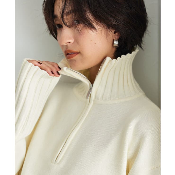 [RASW]ジップボックスニット ニット ジップ | Pierrot | 詳細画像18 