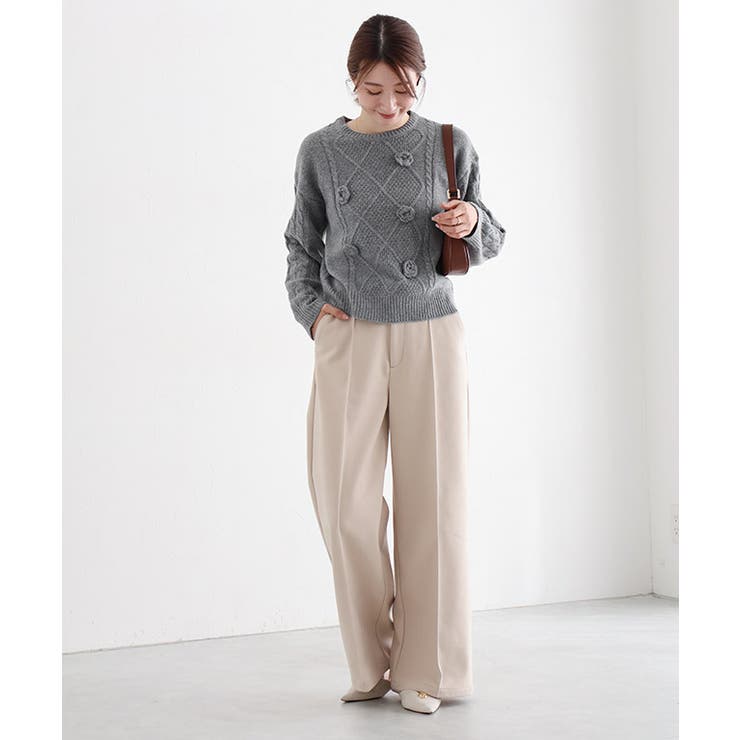 ローズモチーフニット ニット ローズ | Pierrot | 詳細画像26 