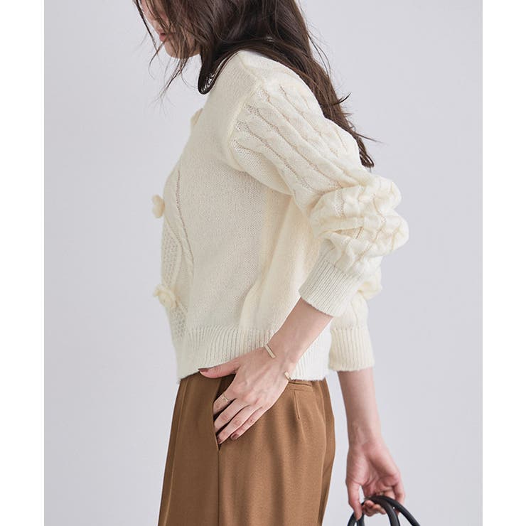 ローズモチーフニット ニット ローズ | Pierrot | 詳細画像18 