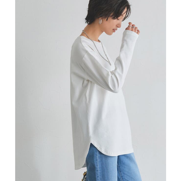 [RASW]コーマコットンベーシックロングスリーブTシャツ ロンT カジュアル | Pierrot | 詳細画像17 