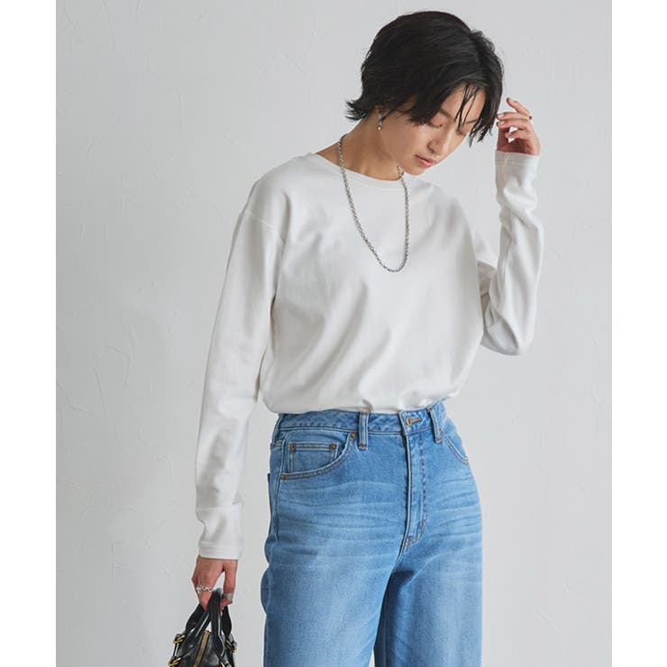 [RASW]コーマコットンベーシックロングスリーブTシャツ ロンT カジュアル | Pierrot | 詳細画像19 