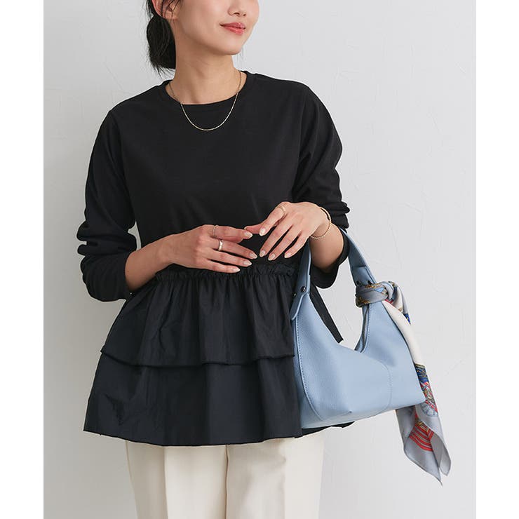 フリルドッキングプルオーバー 伸縮性 カットソー | Pierrot | 詳細画像26 