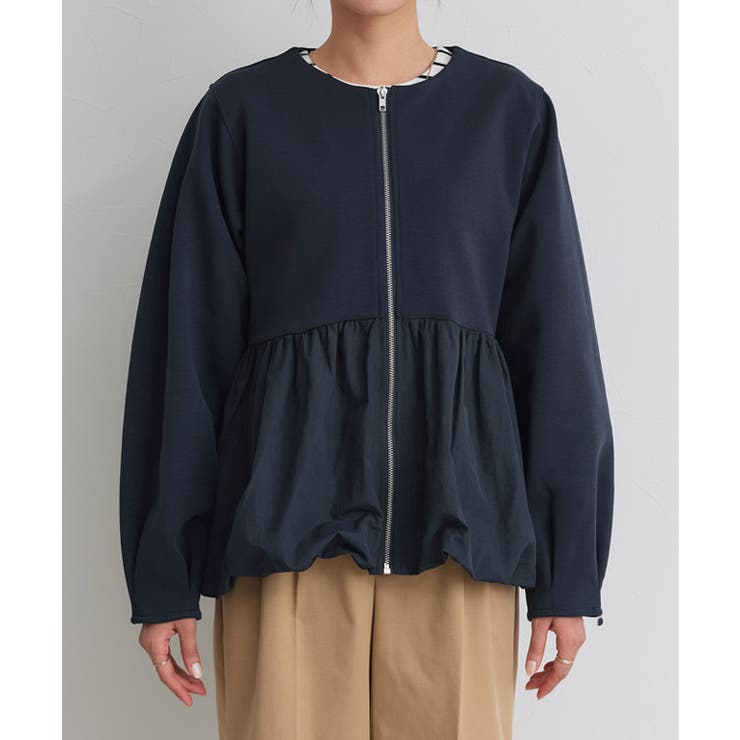 【UV 花粉対策】バルーンペプラムブルゾン 実用性 | Pierrot | 詳細画像9 