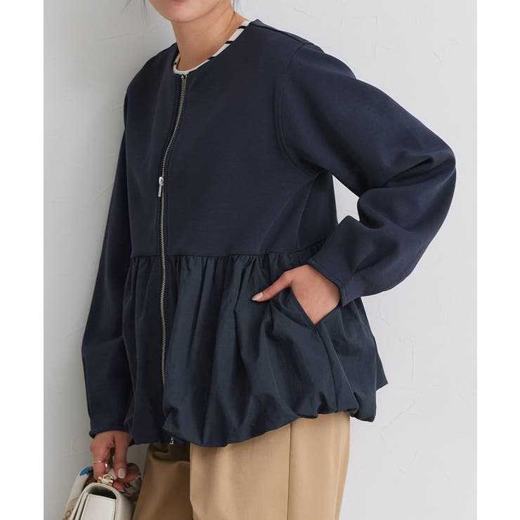 【UV 花粉対策】バルーンペプラムブルゾン 実用性 | Pierrot | 詳細画像27 