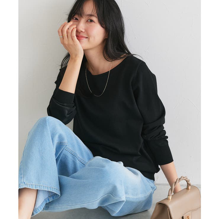 【UV ウォッシャブル】ネックが選べるニット 伸縮性 | Pierrot | 詳細画像30 