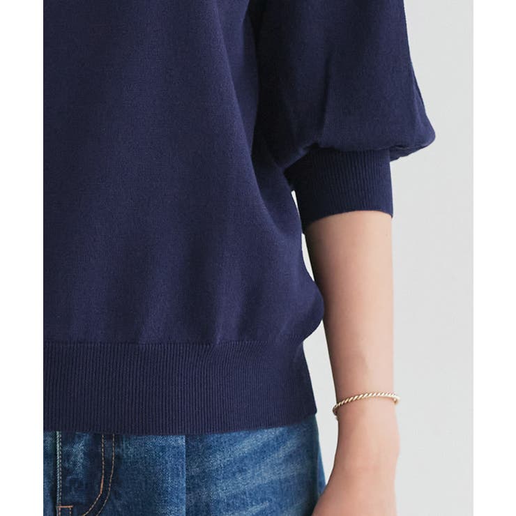 【UV ウォッシャブル】バルーンスリーブニット 伸縮性 | Pierrot | 詳細画像8 