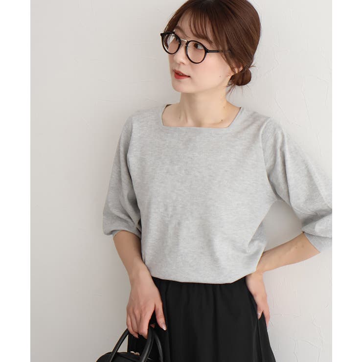 【UV ウォッシャブル】バルーンスリーブニット 伸縮性 | Pierrot | 詳細画像18 