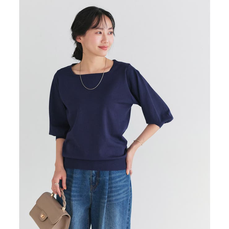 【UV ウォッシャブル】バルーンスリーブニット 伸縮性 | Pierrot | 詳細画像21 