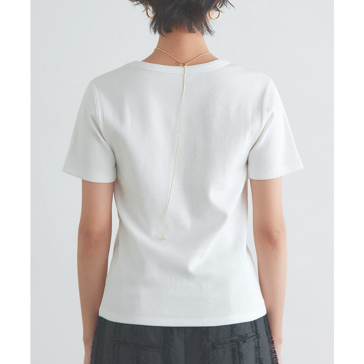 【Akaneさんコラボアイテム】[RASW]テレコリブTシャツ 静電気 毛玉 | Pierrot | 詳細画像14 