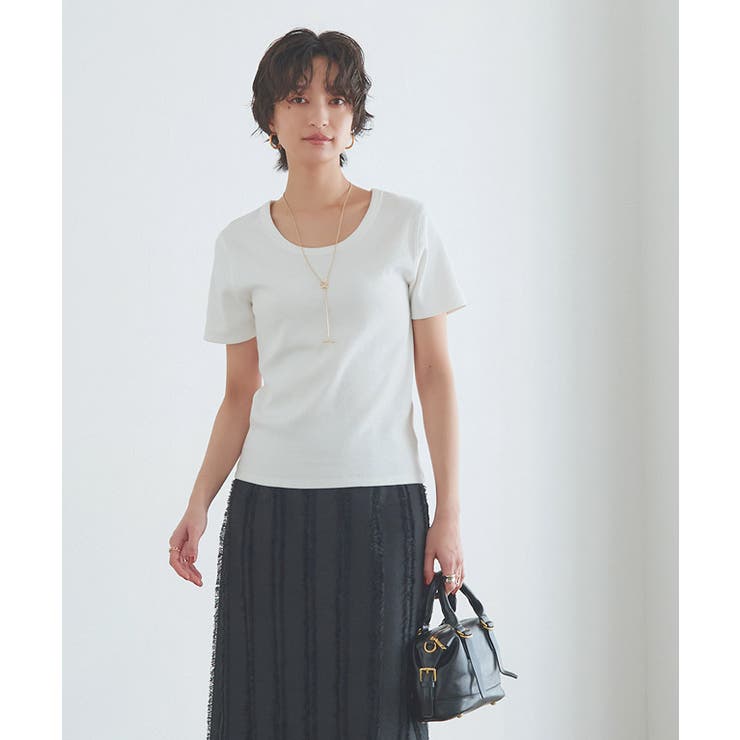 【Akaneさんコラボアイテム】[RASW]テレコリブTシャツ 静電気 毛玉 | Pierrot | 詳細画像21 