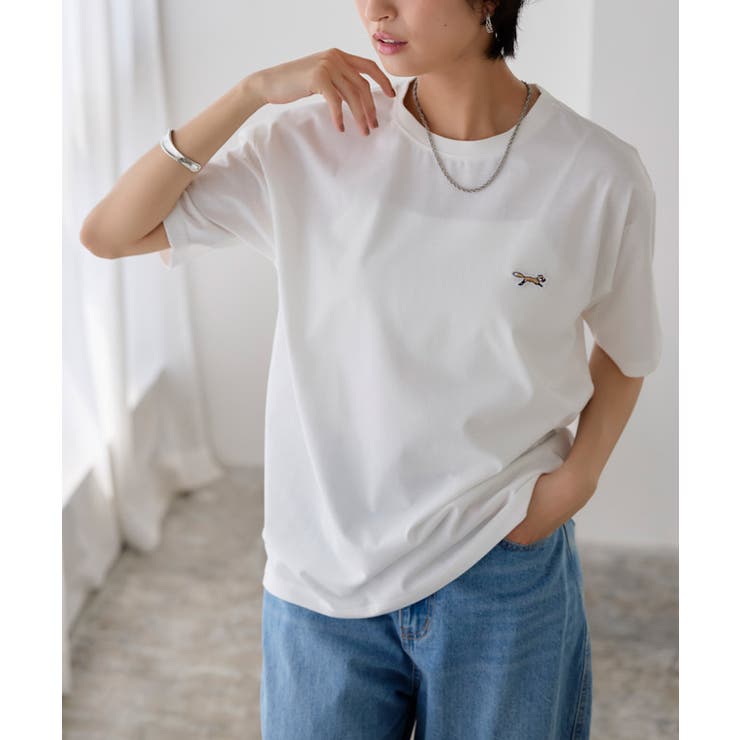 オフホワイト | 【PENNEYS】イージーケアオーバーTシャツ カジュアル 上品 | Pierrot