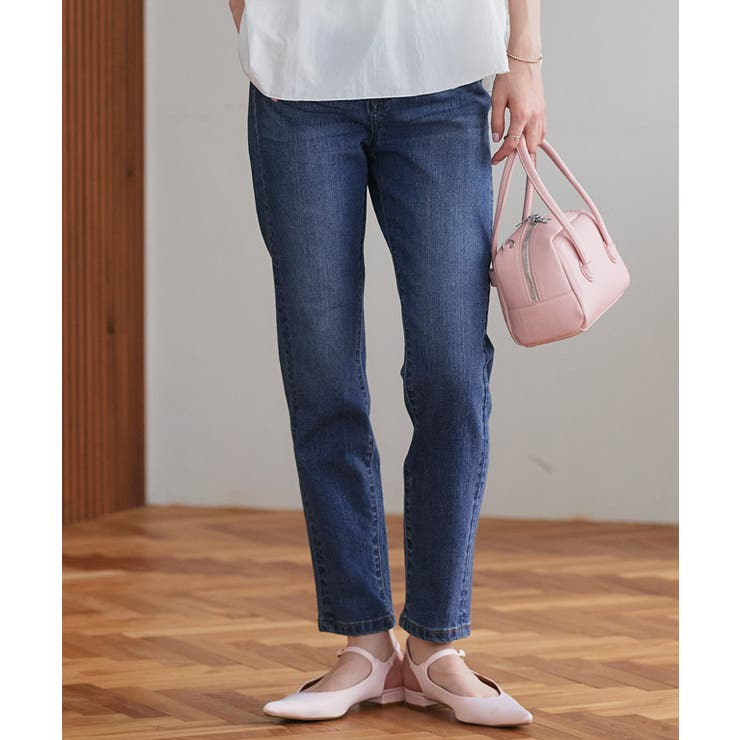 ブルー | ストレッチスリムテーパードデニム ピエロ テーパード | Pierrot