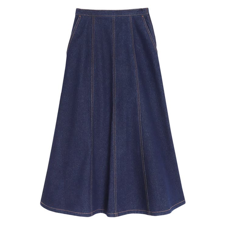 インディゴ | デニムフレアスカート デニム スカート | Pierrot