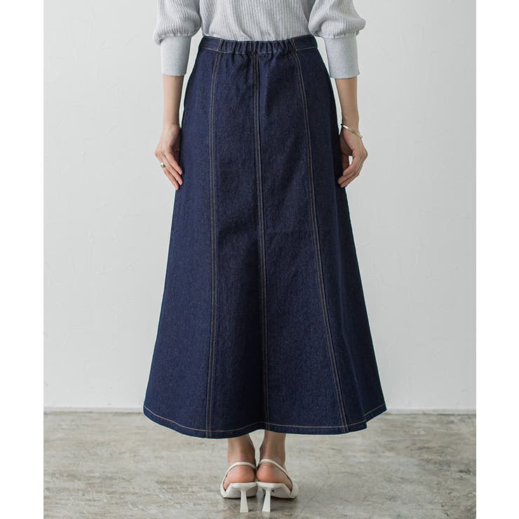 デニムフレアスカート デニム スカート | Pierrot | 詳細画像9 