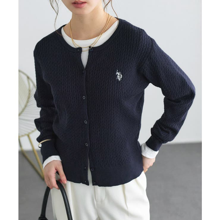 ネイビー×オフホワイト | U S POLO | Pierrot