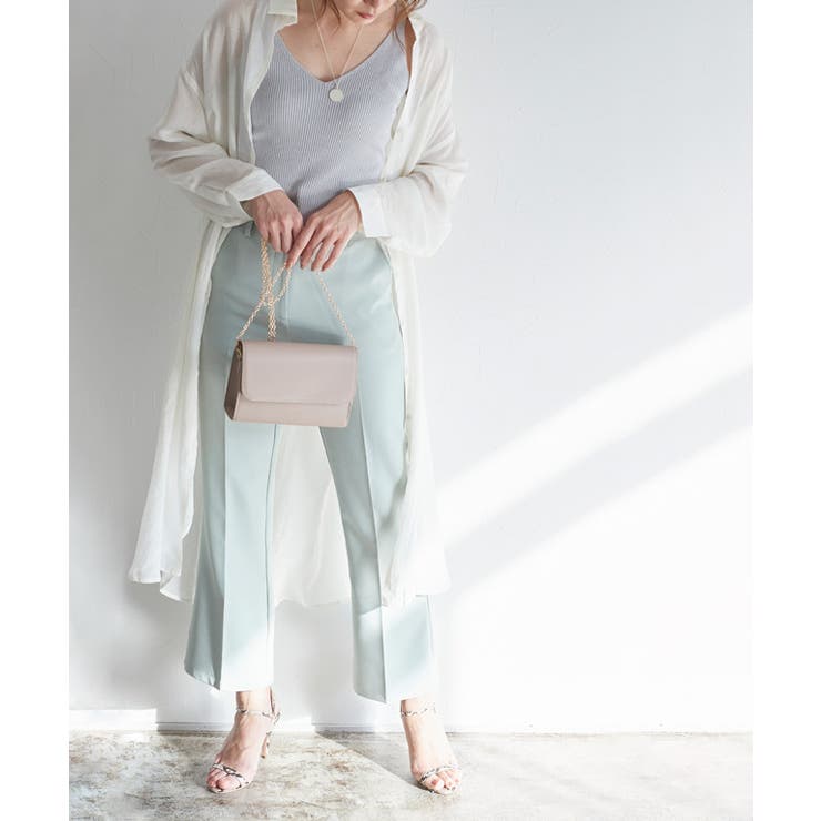 シースルーシャツワンピース ワンピース シャツワンピース シャツワンピ | Pierrot | 詳細画像5 